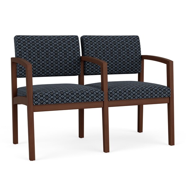 Lesro Lenox 2 Seat Tandem Seating W/ Arm, 44 in W 26 in L 31.5 in H LW2103 - main